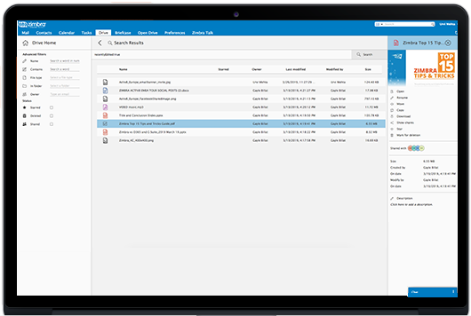 Profesjonalna poczta elektroniczna ranking naszych klientów Zimbra Collaboration Infomex